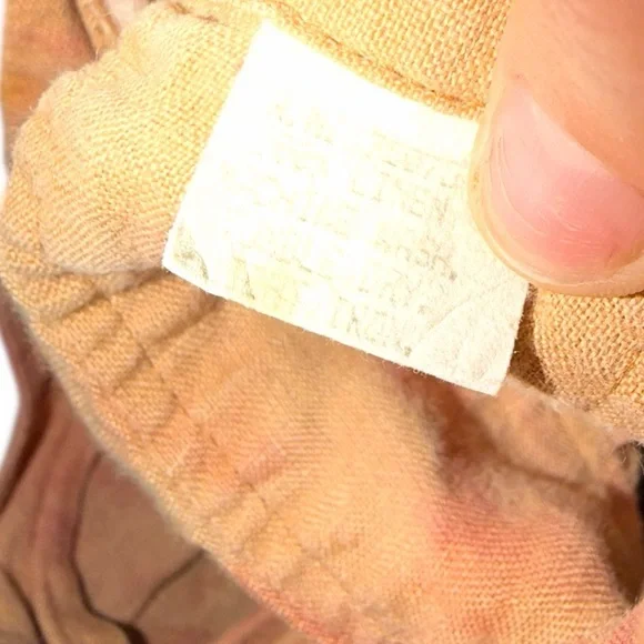 Custom OOAK Ice-Dyed Vintage Linen Midi Dress Small Boho Festival - Picture 6 of 6